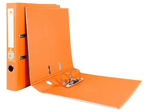 PASTA DE ARQUIVO LARANJA